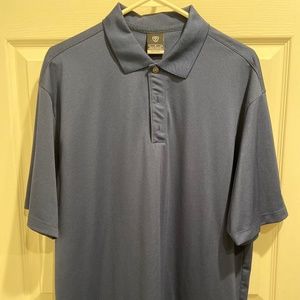 Mens Nike Golf dri-fit size large navy blue polo short sleeve shirt